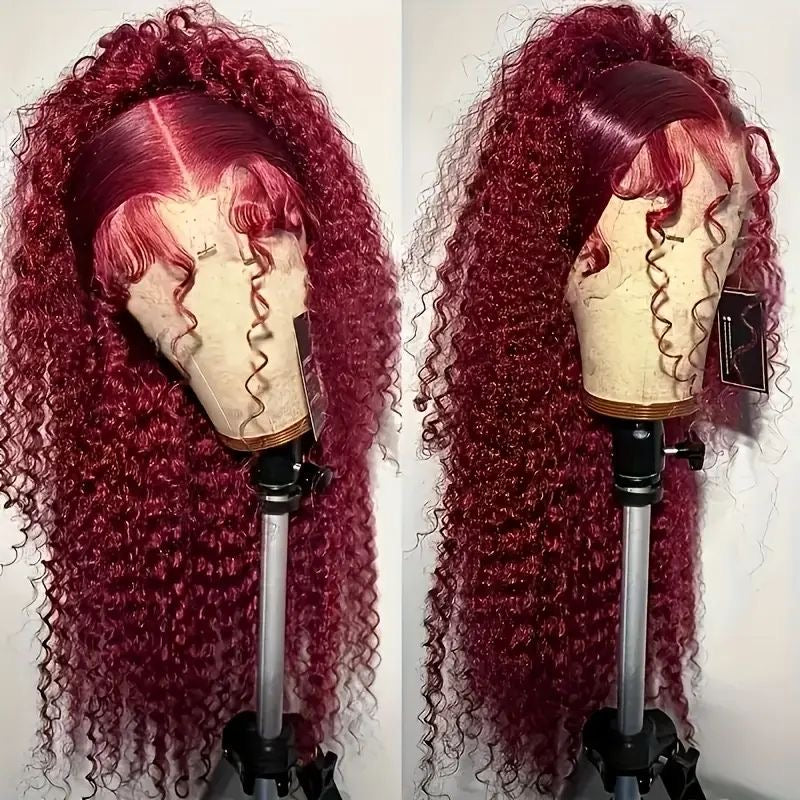 Cabelo cacheado ruivo